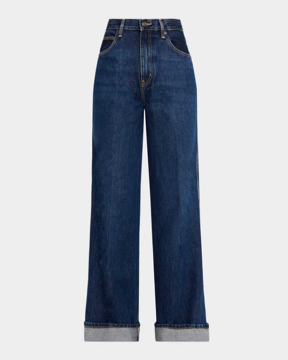 The Cuffed Wide Jeans